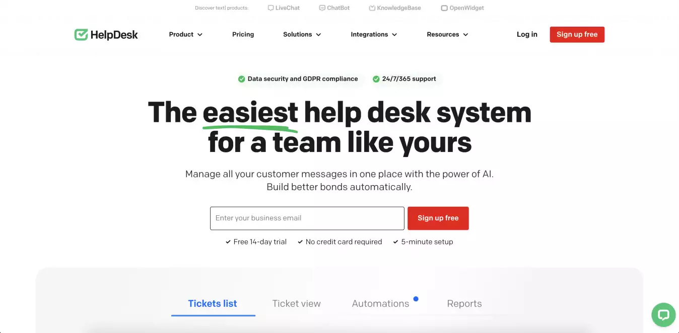 HelpDesk solution